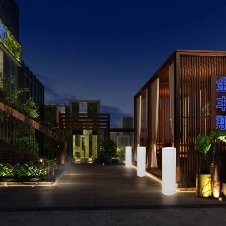 Светильник Цилиндр 40х80 питание от 220, RGB